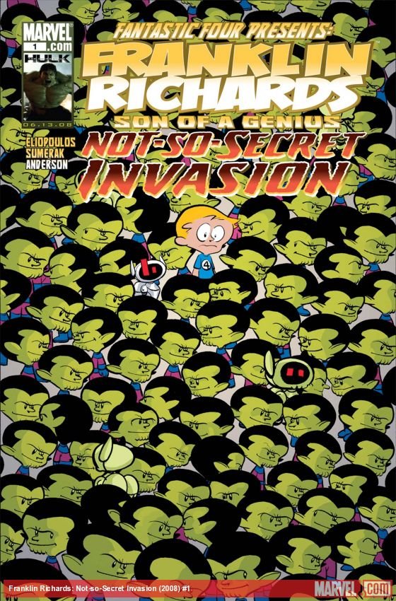 Cover of Franklin Richards: Not-So-Secret Invasion (2008) - #1