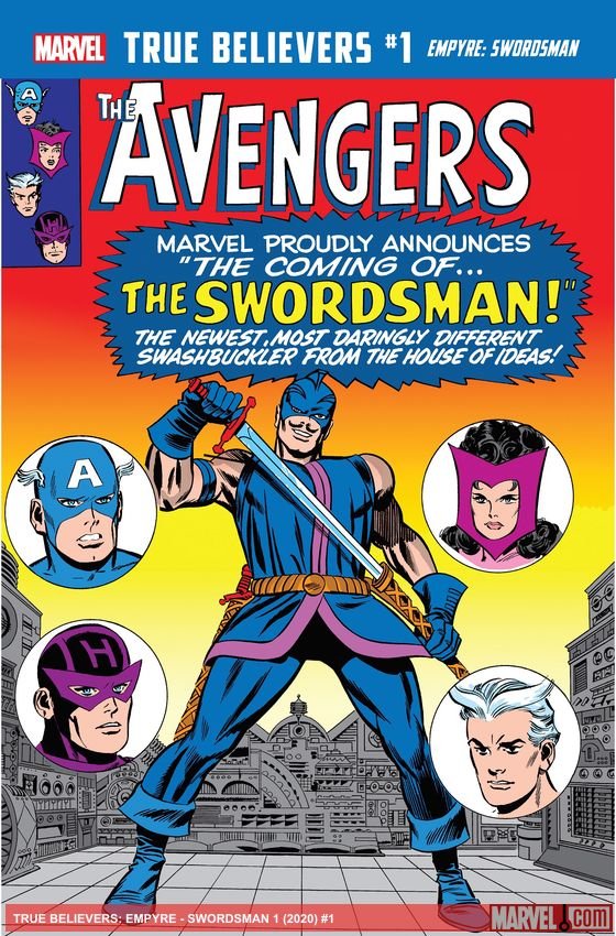 Cover of True Believers: Empyre - Swordsman (2020) - #1