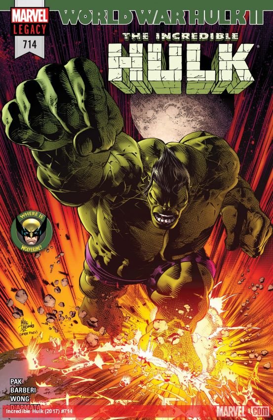 Cover of The Incredible Hulk (2017) - #714