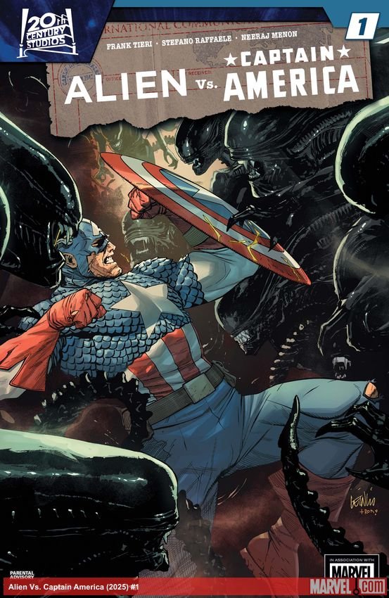Cover of Alien Vs. Captain America (2025) - #1