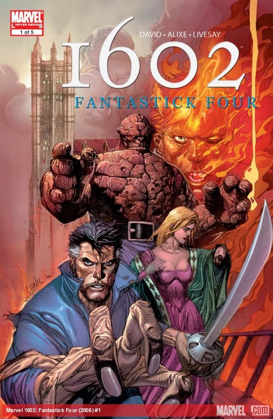 Cover of Marvel 1602: Fantastick Four (2006) - #1