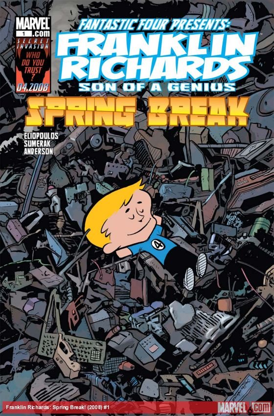 Cover of Franklin Richards: Spring Break (2008) - #1