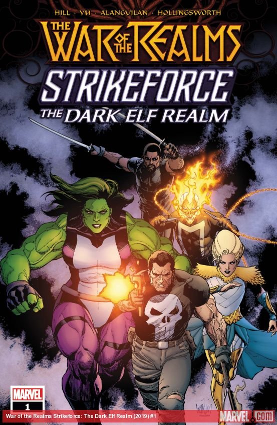 Cover of War Of The Realms Strikeforce: The Dark Elf Realm (2019) - #1