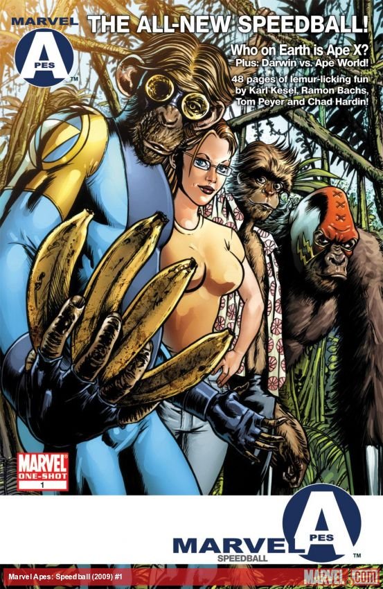 Cover of Marvel Apes: Speedball Special (2009) - #1