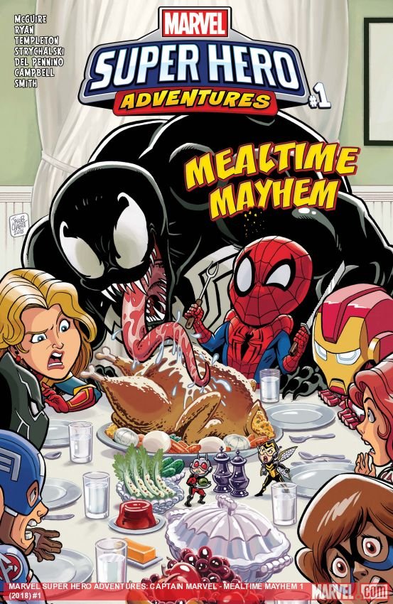 Cover of Marvel Super Hero Adventures: Captain Marvel - Mealtime Mayhem (2018) - #1