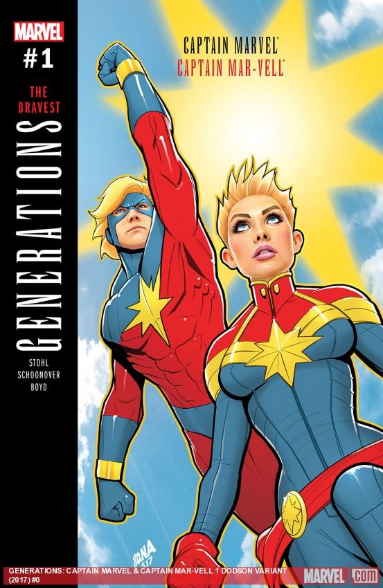 Cover of Generations: Captain Marvel & Captain Mar-Vell (2017) - #1