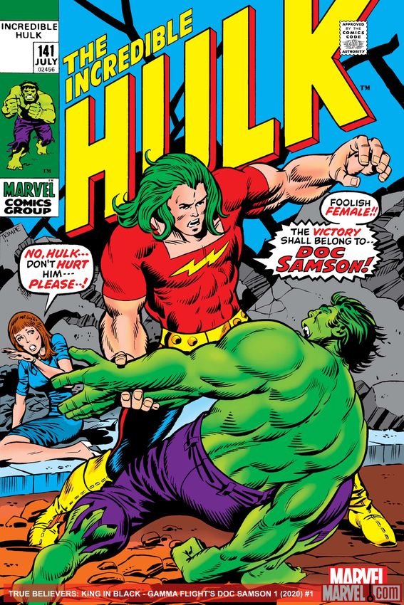 Cover of True Believers: King In Black - Gamma Flight's Doc Samson (2020) - #1