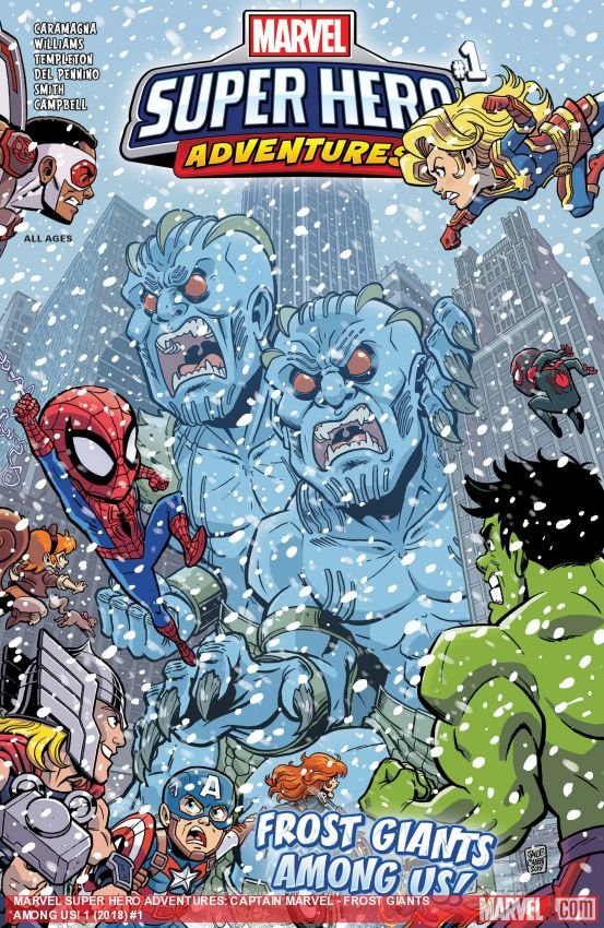 Cover of Marvel Super Hero Adventures: Captain Marvel - Frost Giants Amoung Us! (2018) - #1
