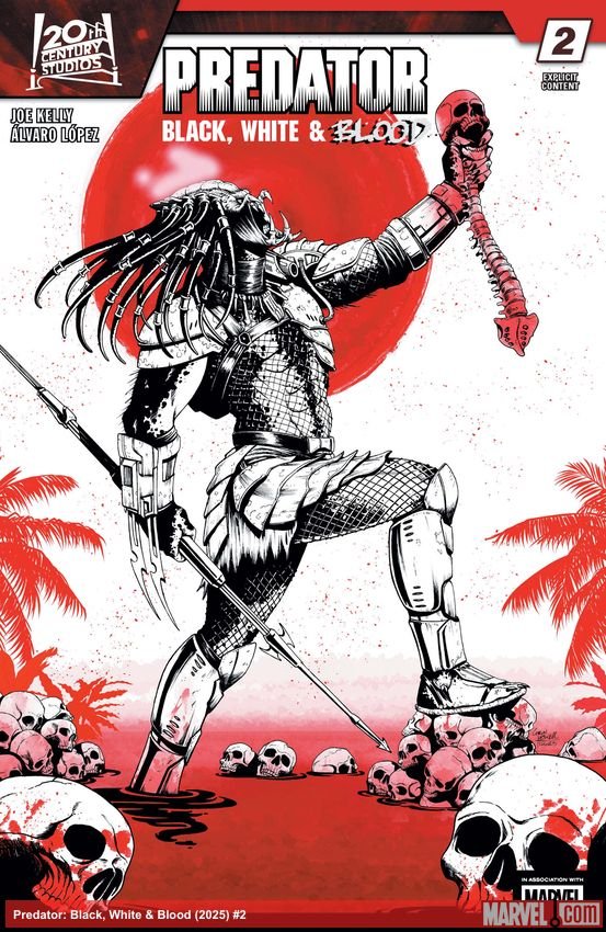 Cover of Predator: Black, White & Blood (2025) - #2