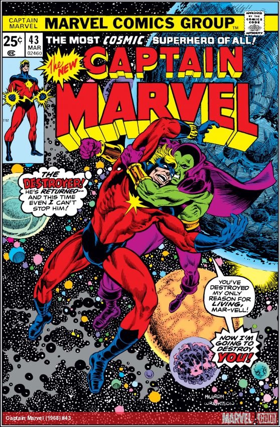 Cover of Captain Marvel (1968) - #43