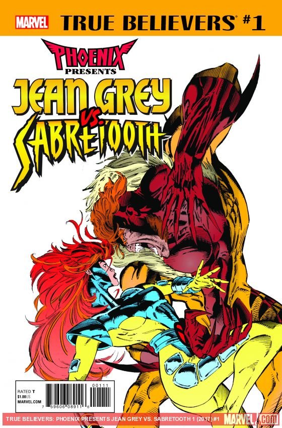Cover of True Believers: Phoenix Presents Jean Grey Vs. Sabretooth (2017) - #1
