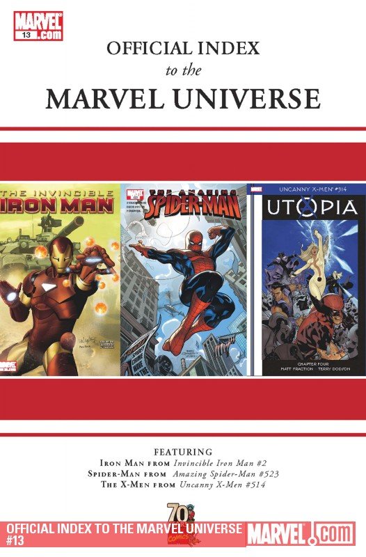 Cover of Official Index To The Marvel Universe (2009) - #13