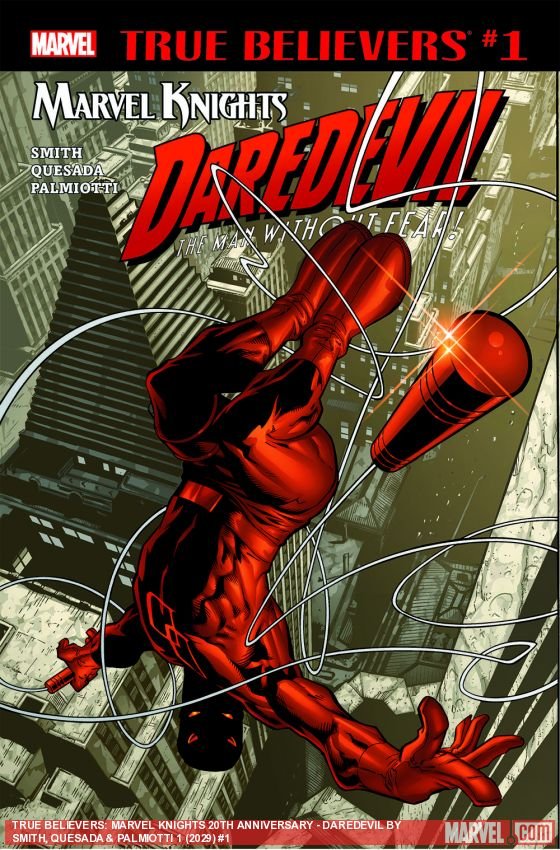Cover of True Believers: Marvel Knights 20th Anniversary - Daredevil by Smith, Quesada & Palmiotti (2018) - #1