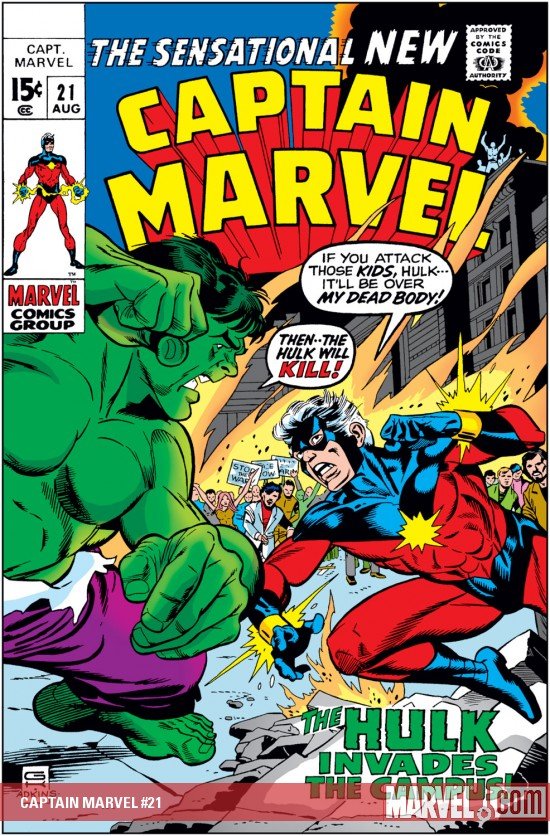 Cover of Captain Marvel (1968) - #21