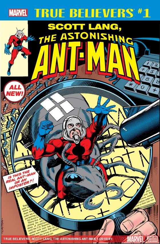 Cover of True Believers: Scott Lang, the Astonishing Ant-Man (2018) - #1