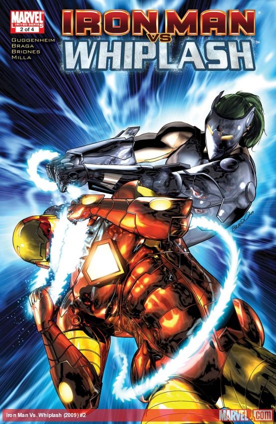 Cover of Iron Man Vs. Whiplash (2009) - #2
