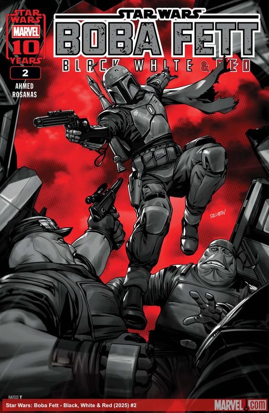 Cover of Star Wars: Boba Fett - Black, White & Red (2025) - #2