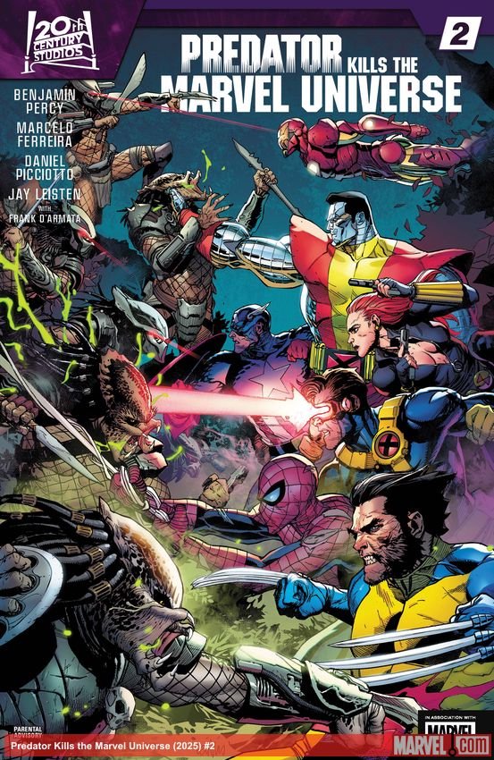 Cover of Predator Kills The Marvel Universe (2025) - #2