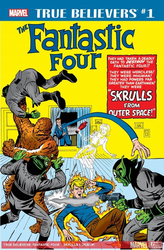 Cover of True Believers: Fantastic Four - Skrulls (2018) - #1