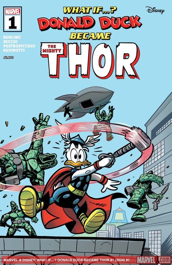 Cover of Marvel & Disney: What If…? Donald Duck Became Thor (2024) - #1