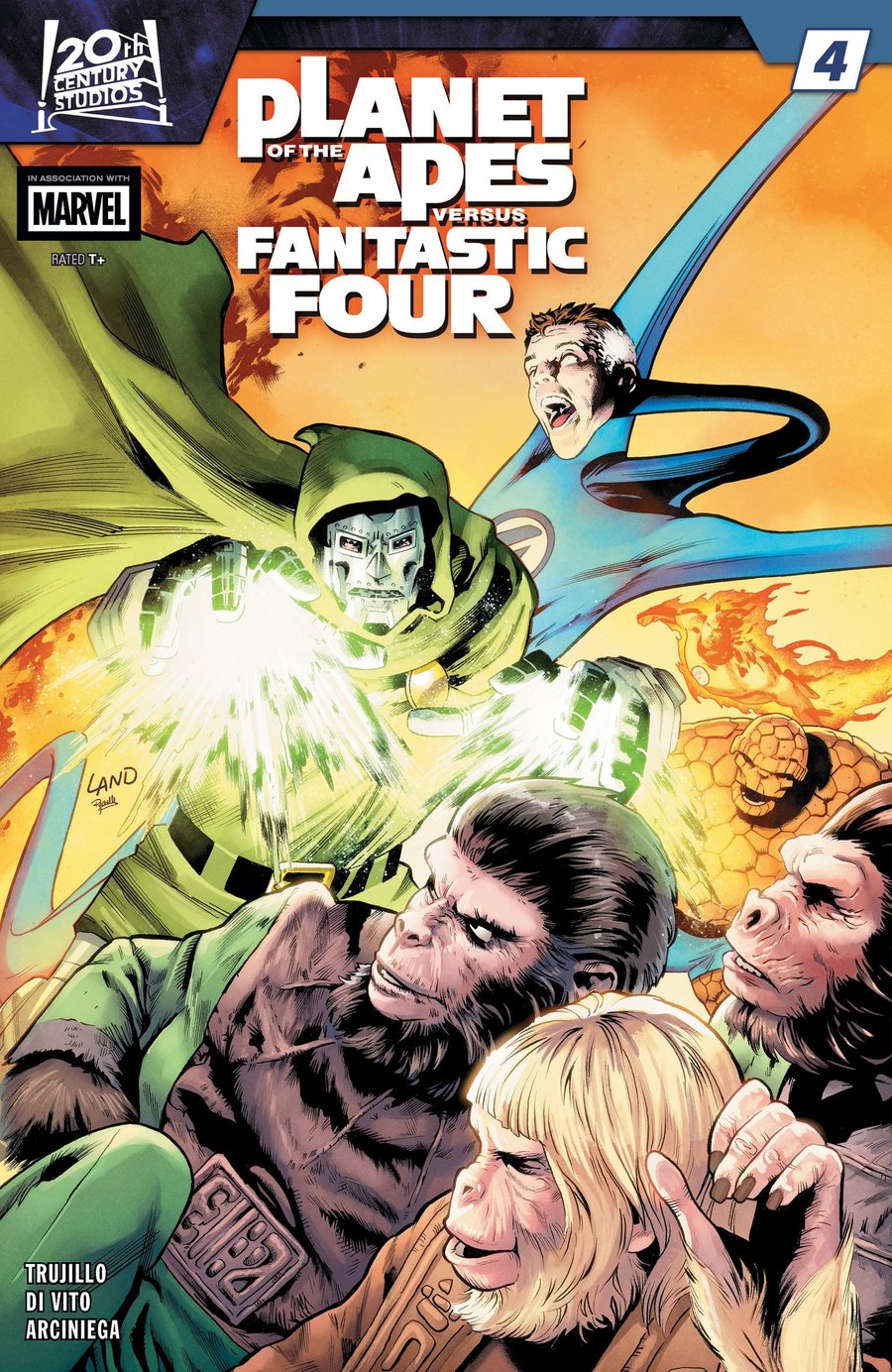 Cover of Planet Of The Apes Vs. Fantastic Four (2026) - #4