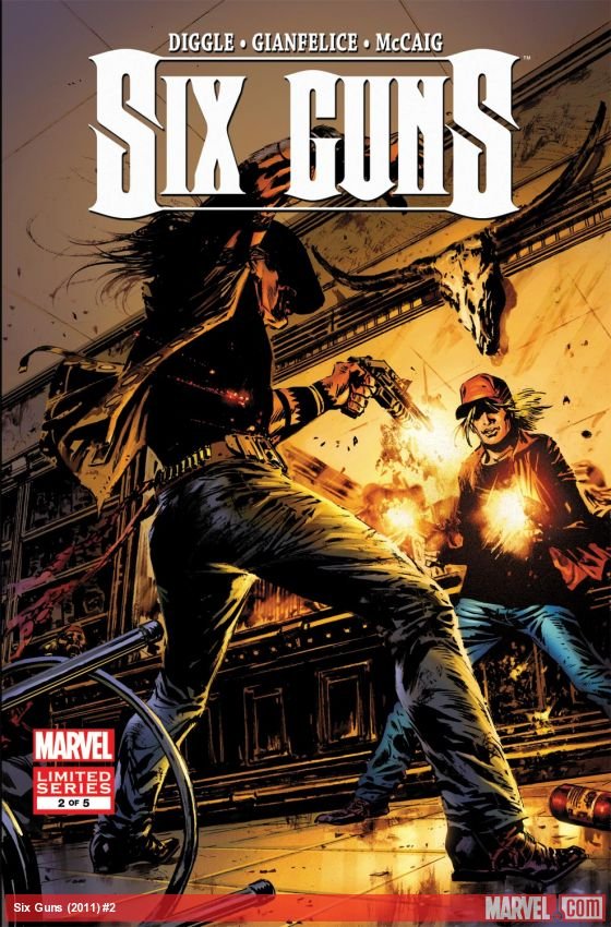 Cover of Six Guns (2011) - #2