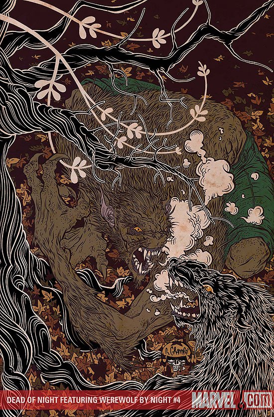 Cover of Dead Of Night Featuring Werewolf By Night (2009) - #4