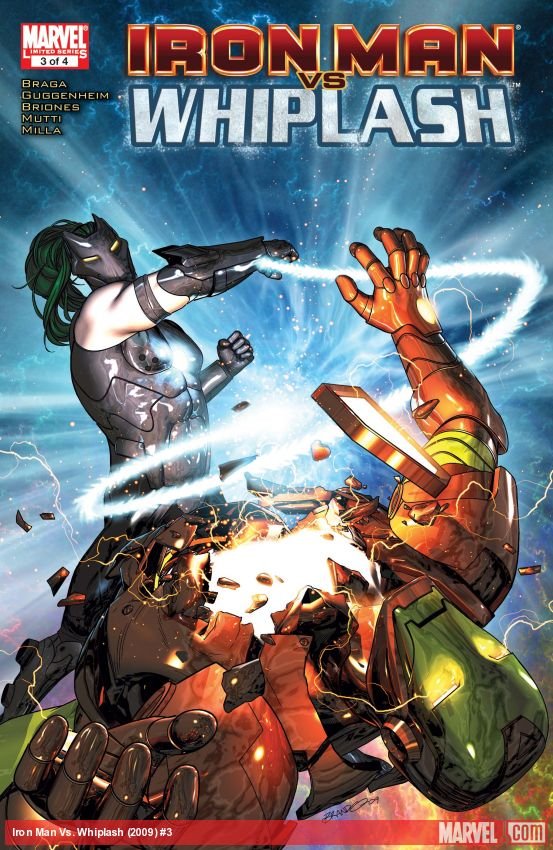 Cover of Iron Man Vs. Whiplash (2009) - #3