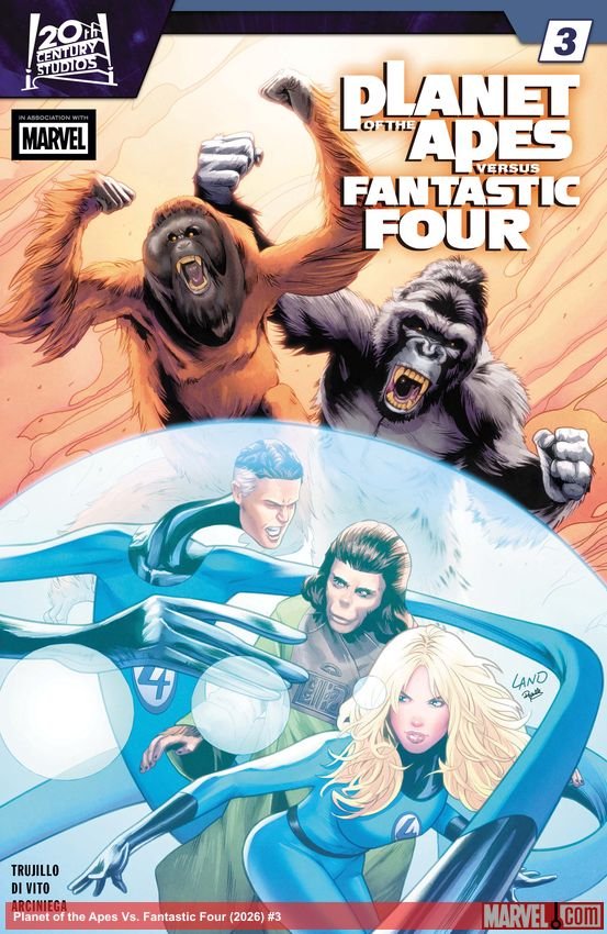 Cover of Planet Of The Apes Vs. Fantastic Four (2026) - #3