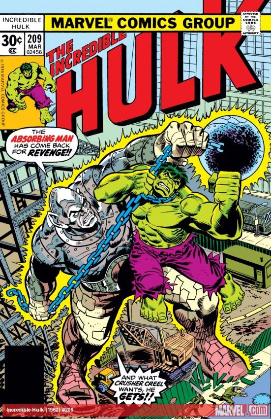 Cover of Incredible Hulk (1962) - #209