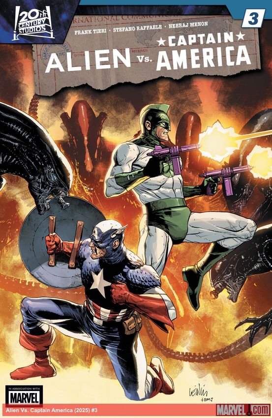 Cover of Alien Vs. Captain America (2025) - #3