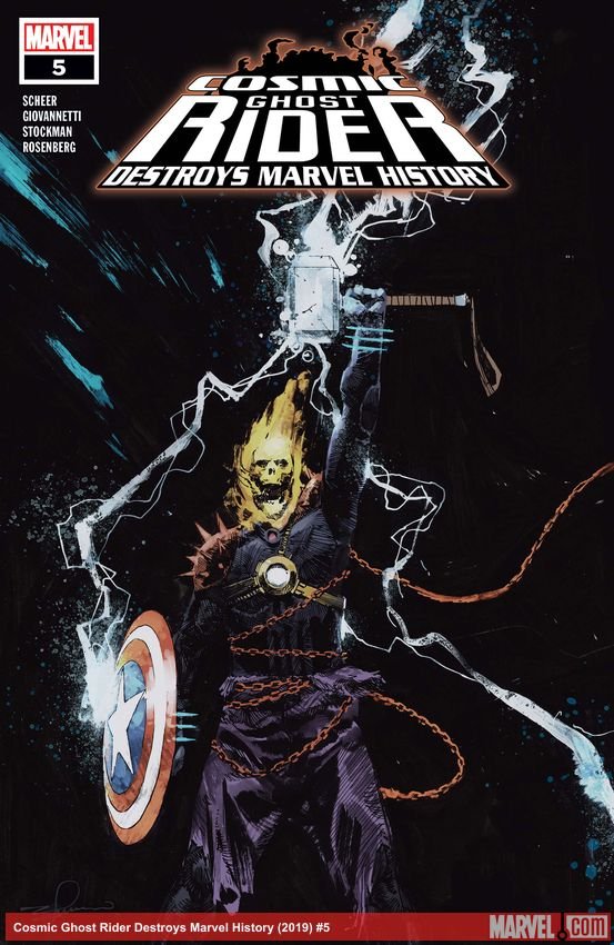 Cover of Cosmic Ghost Rider Destroys Marvel History (2019) - #5