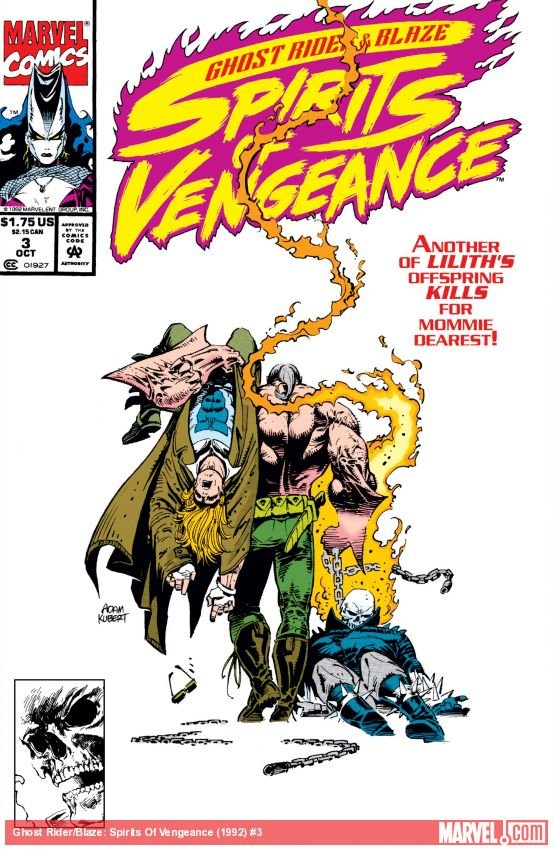 Cover of Ghost Rider/Blaze: Spirits Of Vengeance (1992) - #3