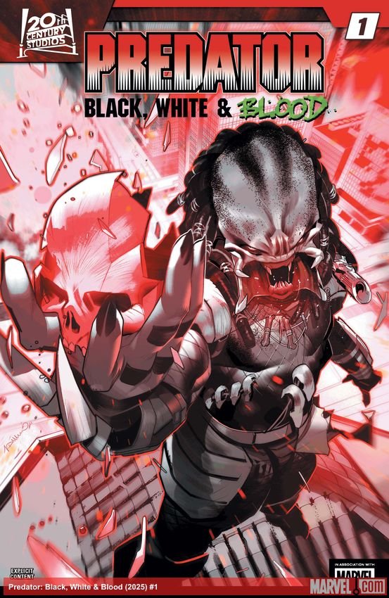 Cover of Predator: Black, White & Blood (2025) - #1