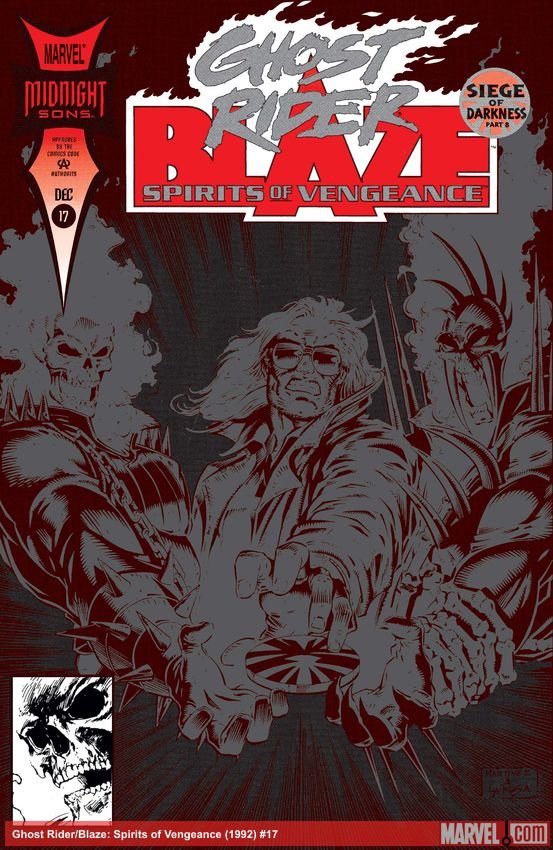 Cover of Ghost Rider/Blaze: Spirits Of Vengeance (1992) - #17