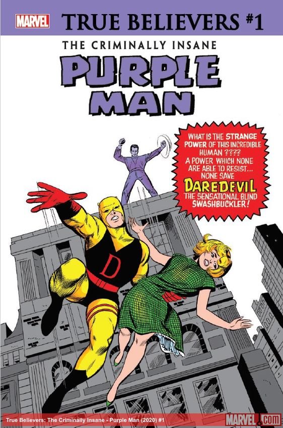 Cover of True Believers: The Criminally Insane - Purple Man (2020) - #1