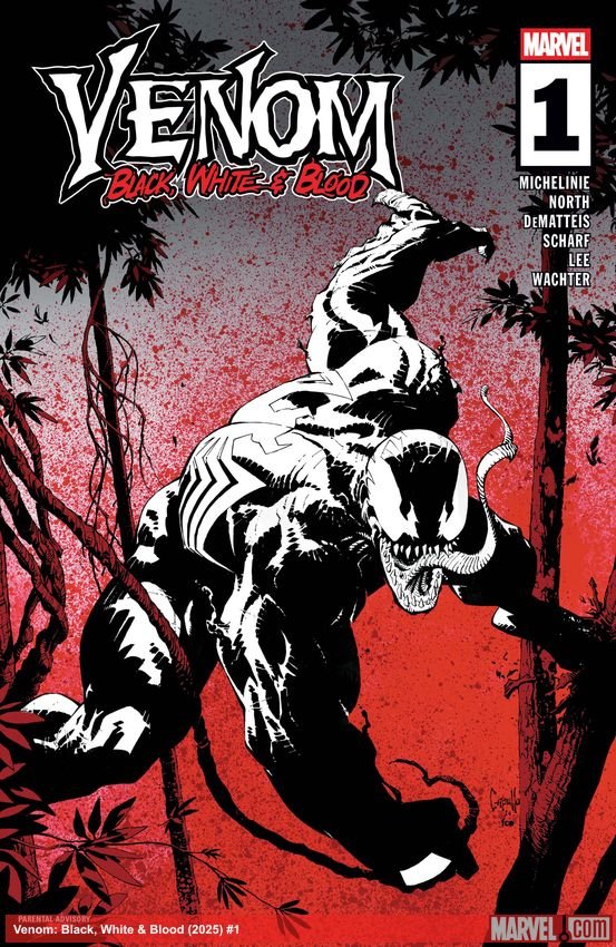 Cover of Venom: Black, White & Blood (2025) - #1