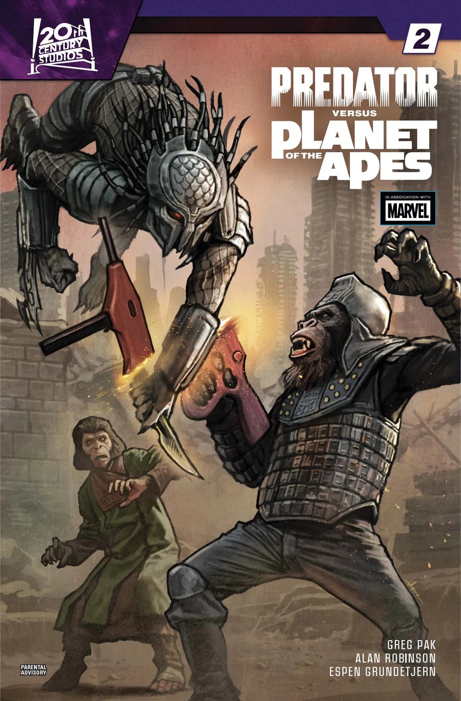 Cover of Predator Vs. The Planet Of The Apes (2026) - #2