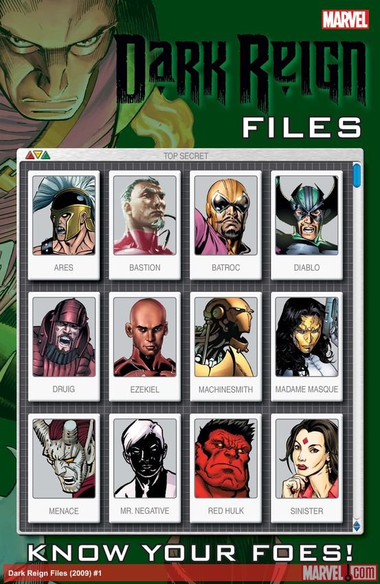 Cover of Dark Reign Files (2009) - #1