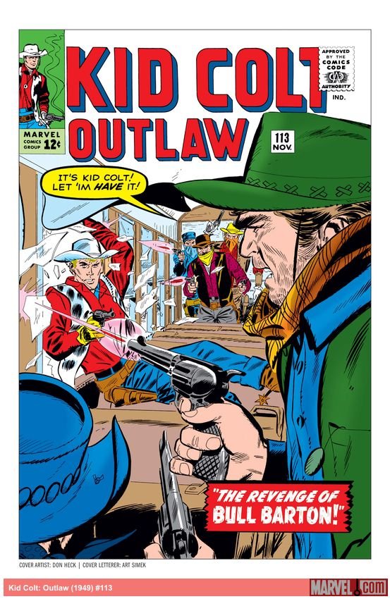 Cover of Kid Colt: Outlaw (1949) - #113