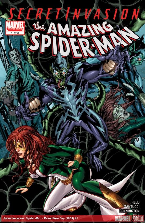 Cover of Secret Invasion: The Amazing Spider-Man (2008) - #1