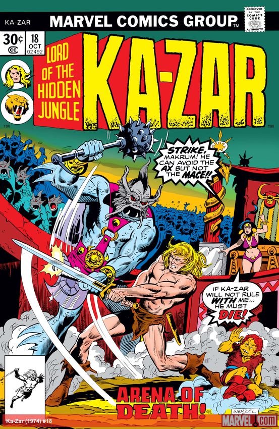 Cover of Ka-Zar (1974) - #18