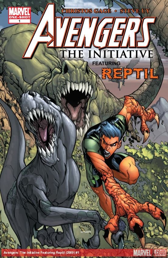 Cover of Avengers: The Initiative Featuring Reptil (2009) - #1