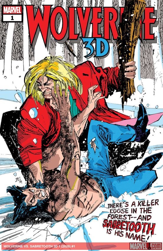 Cover of Wolverine vs. Sabretooth 3D (2020) - #1