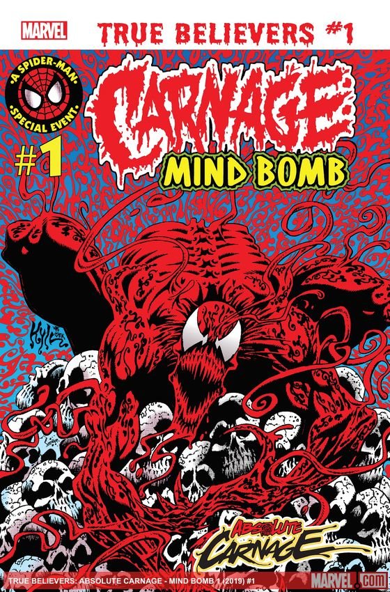 Cover of True Believers: Absolute Carnage - Mind Bomb (2019) - #1