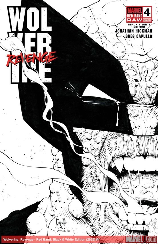Cover of Wolverine: Revenge - Red Band: Black & White Edition (2025) - #4