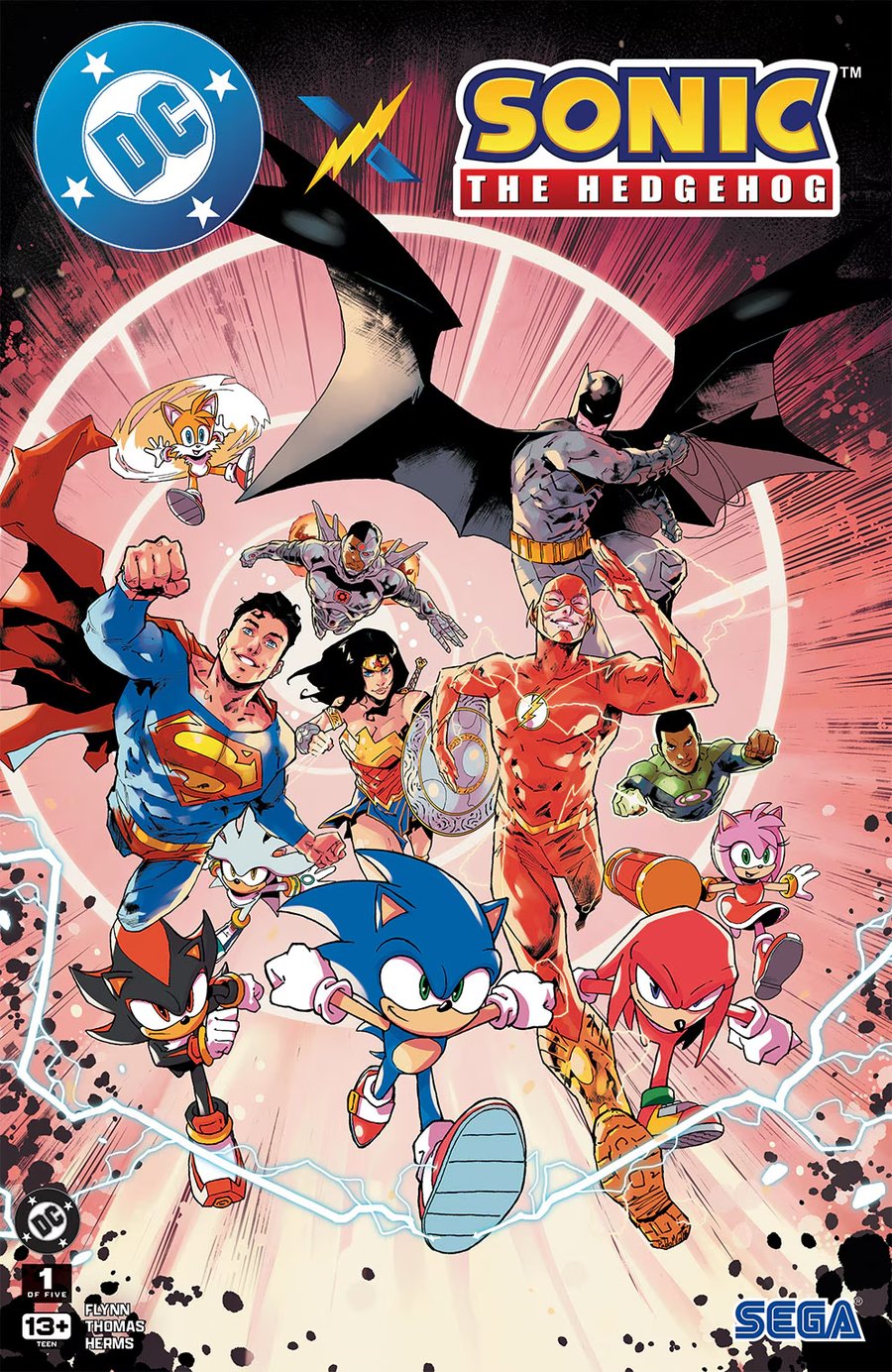 Cover of Dc X Sonic the Hedgehog (2025) - #1