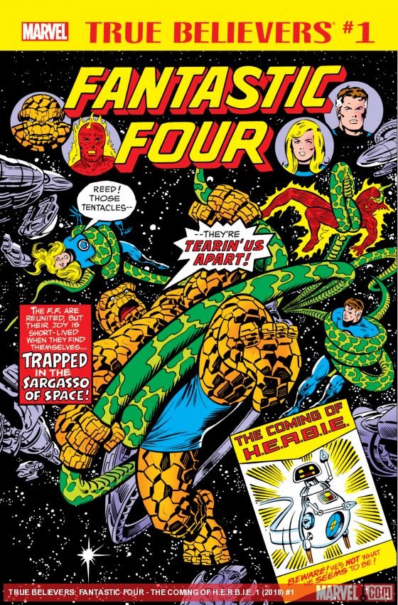 Cover of True Believers: Fantastic Four - The Coming of H.E.R.B.I.E. (2018) - #1