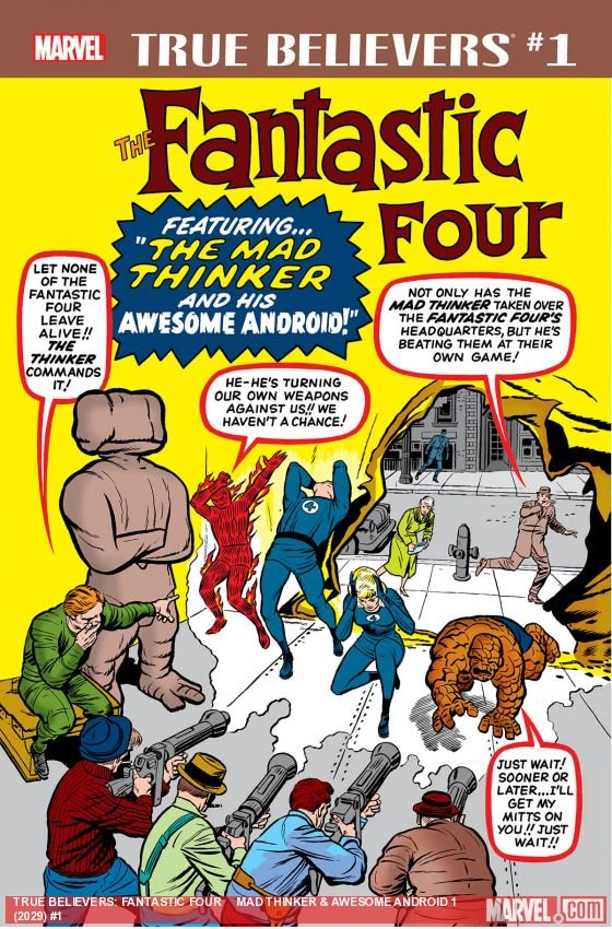 Cover of True Believers: Fantastic Four - Mad Thinker & Awesome Android (2018) - #1