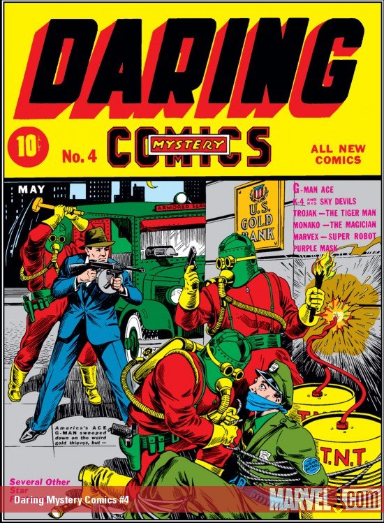 Cover of Daring Mystery Comics (1940) - #4